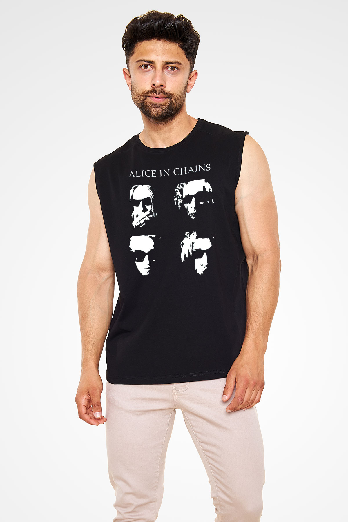 Alice in Chains Siyah Unisex Kolsuz Tişört
