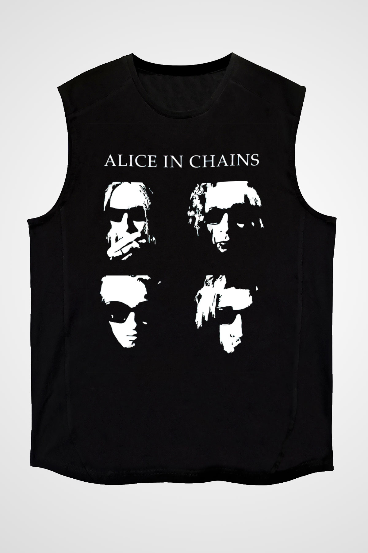 Alice in Chains Siyah Unisex Kolsuz Tişört