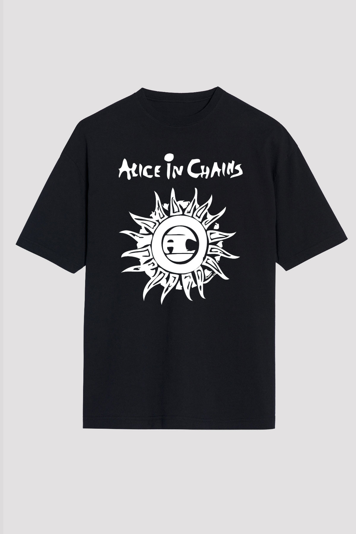 Alice in Chains Siyah Unisex Oversize Tişört T-Shirt