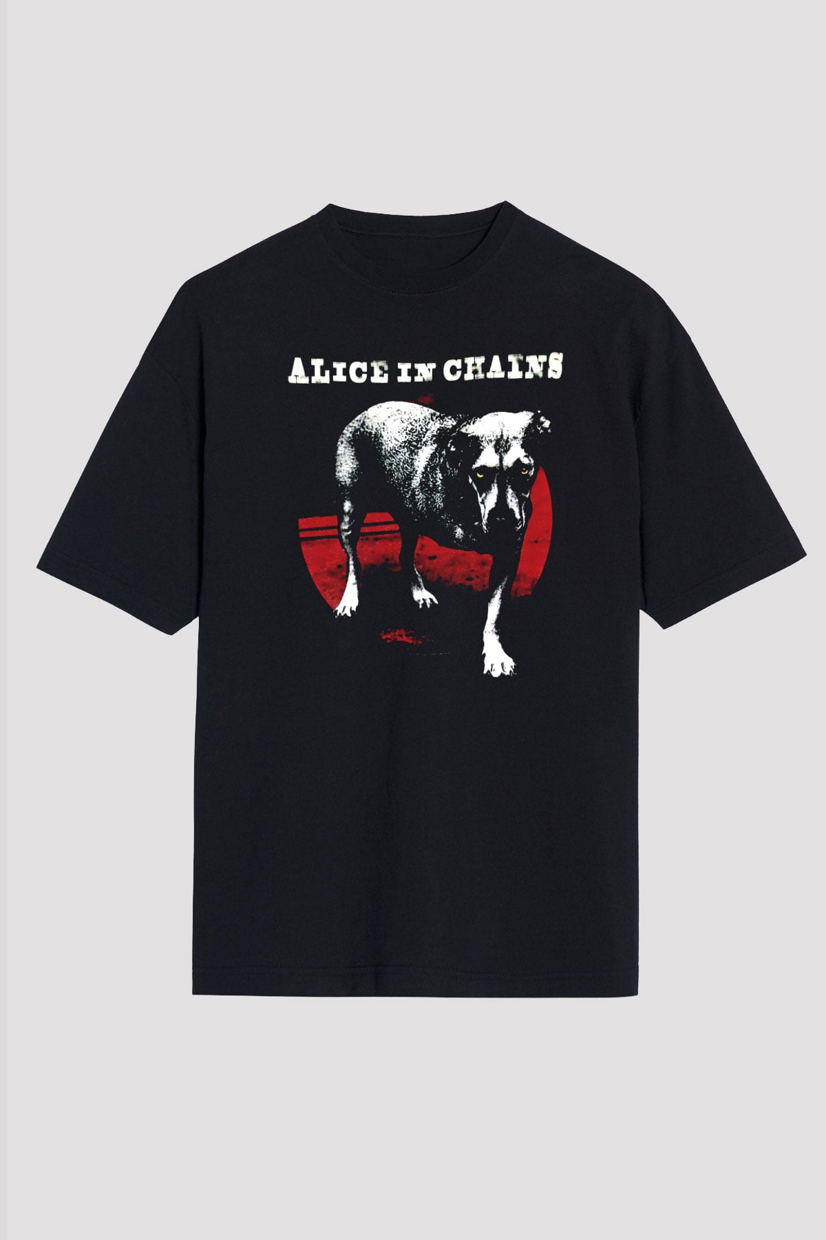 Alice in Chains Siyah Oversize Tişört Oversize T-shirt - TişörtFabrikası