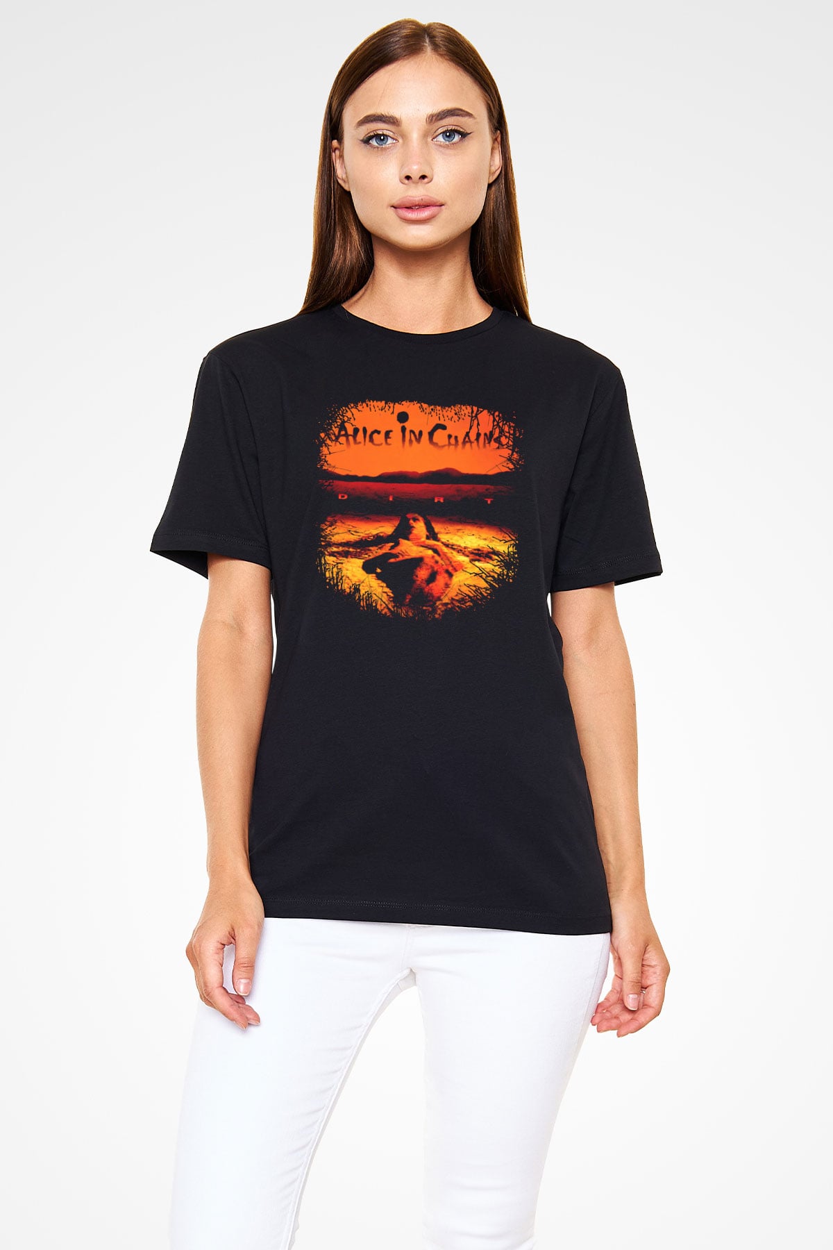 Alice in Chains Siyah Unisex Tişört T-Shirt - TişörtFabrikası