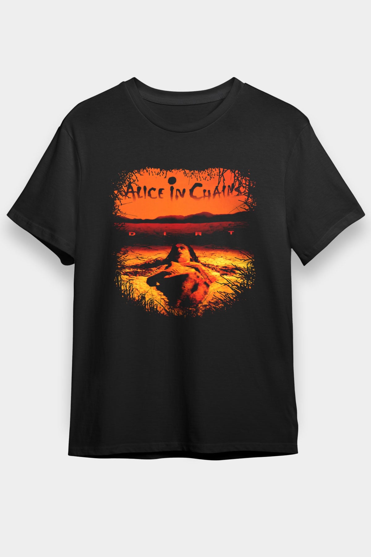 Alice in Chains Siyah Unisex Tişört T-Shirt - TişörtFabrikası