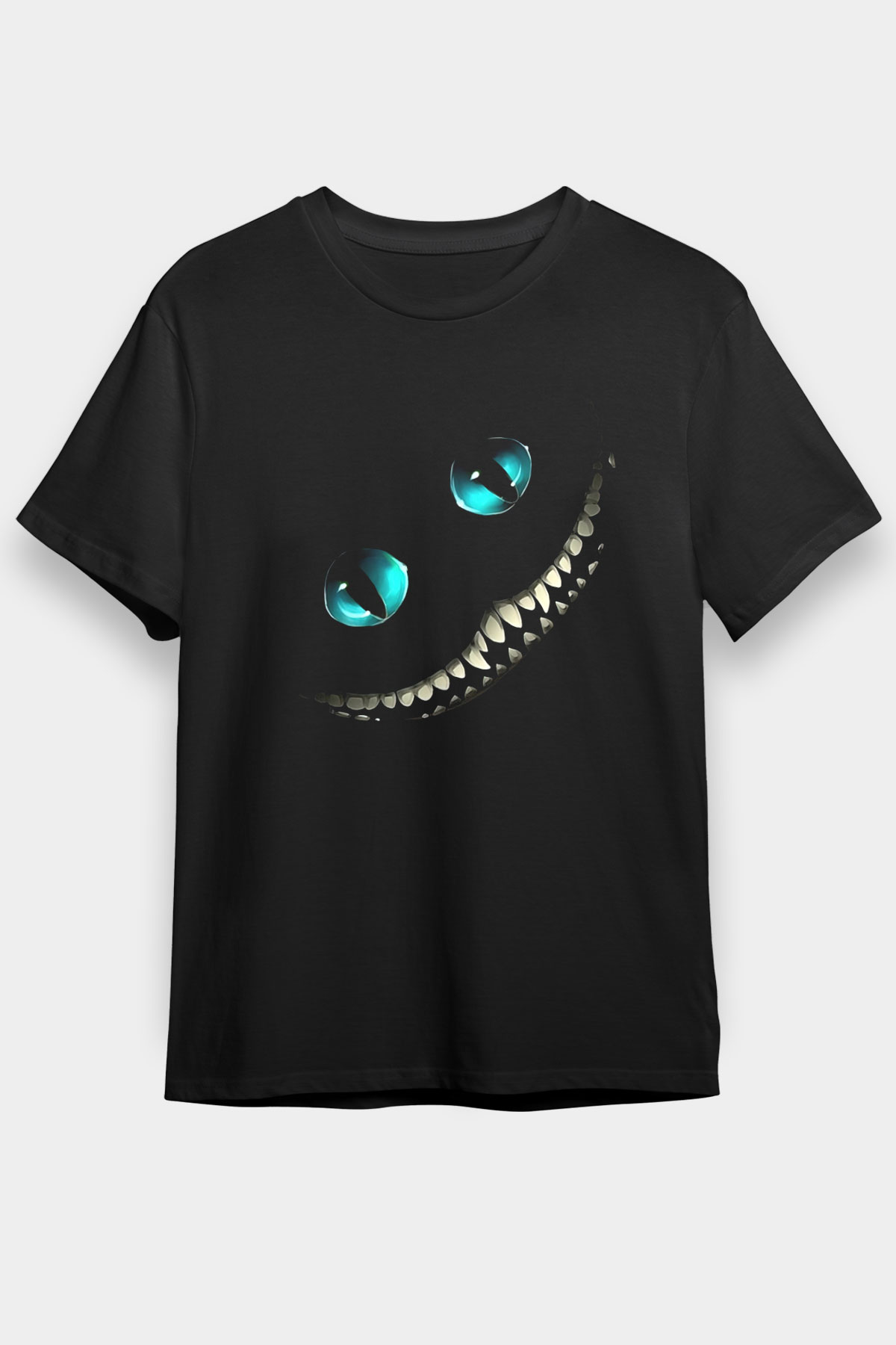 Alice in Wonderland Siyah Unisex Tişört T-Shirt