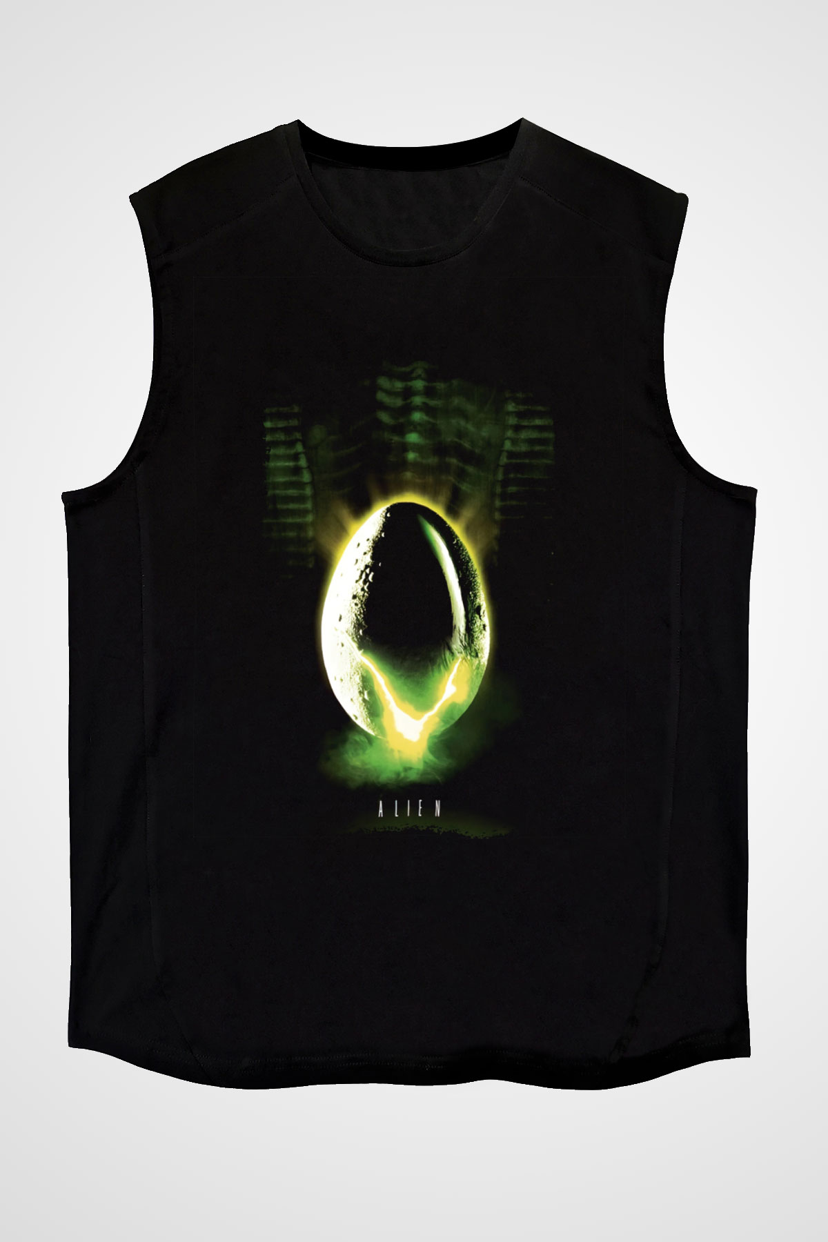 Alien Siyah Unisex  Kolsuz Tişört