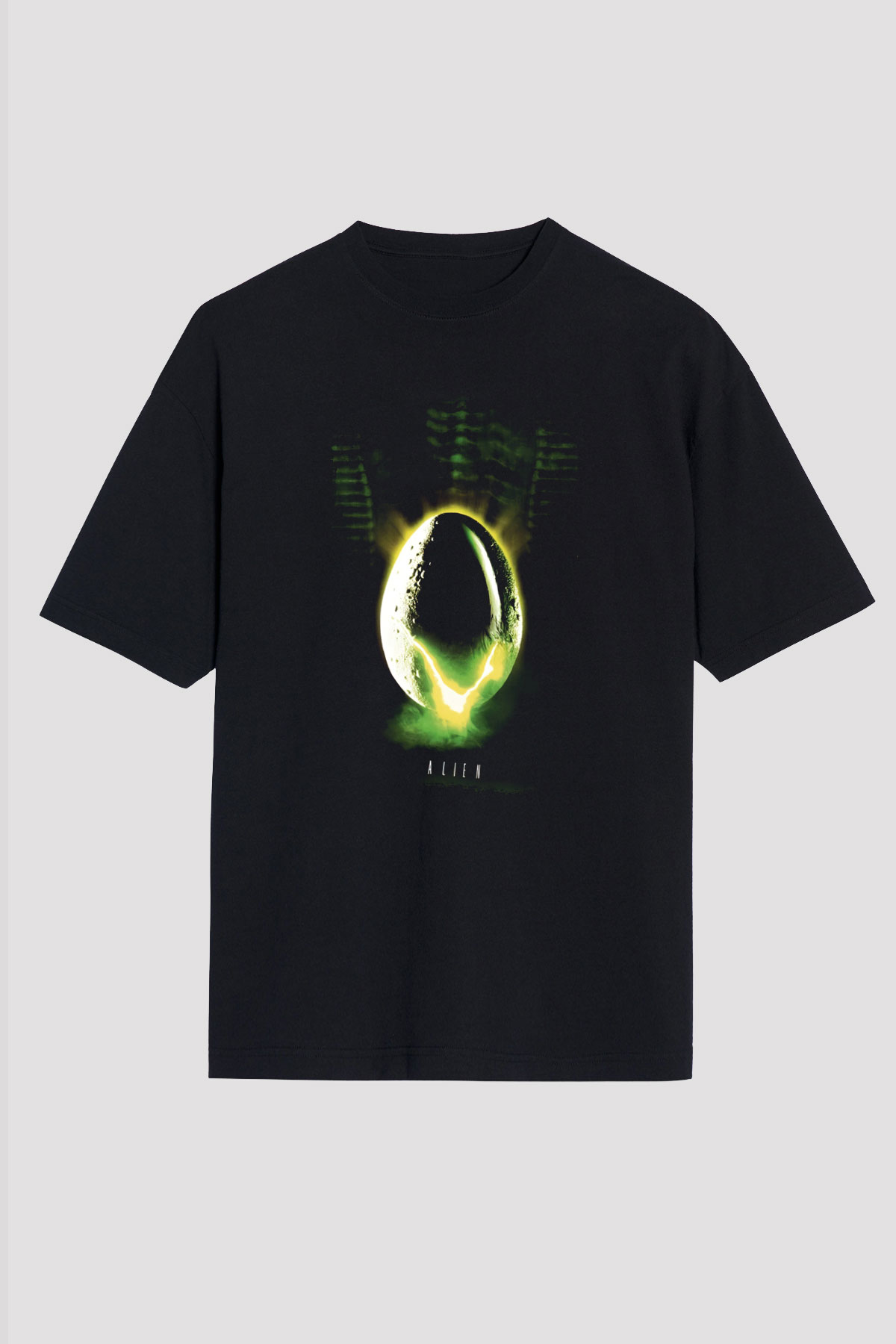 Alien Siyah Oversize Tişört