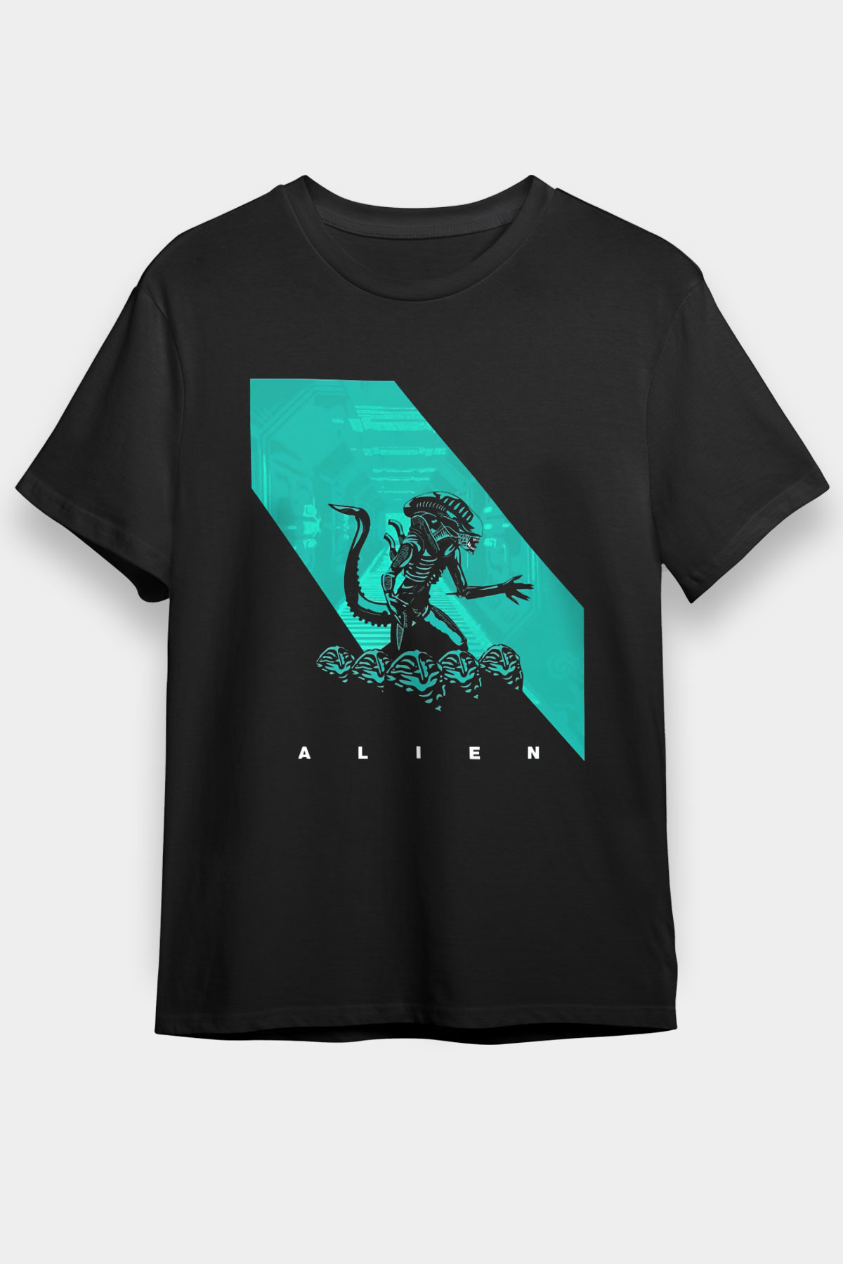 Alien Siyah Unisex Tişört