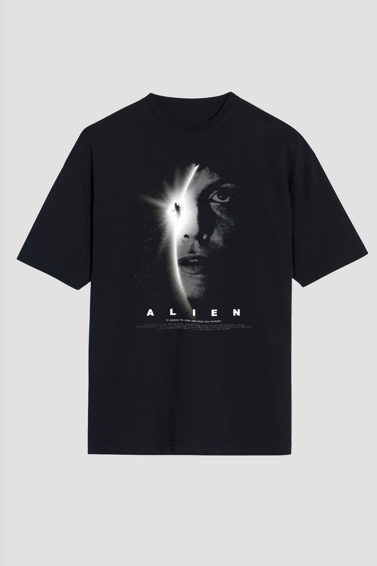Alien Siyah Oversize Tişört Oversize T-shirt