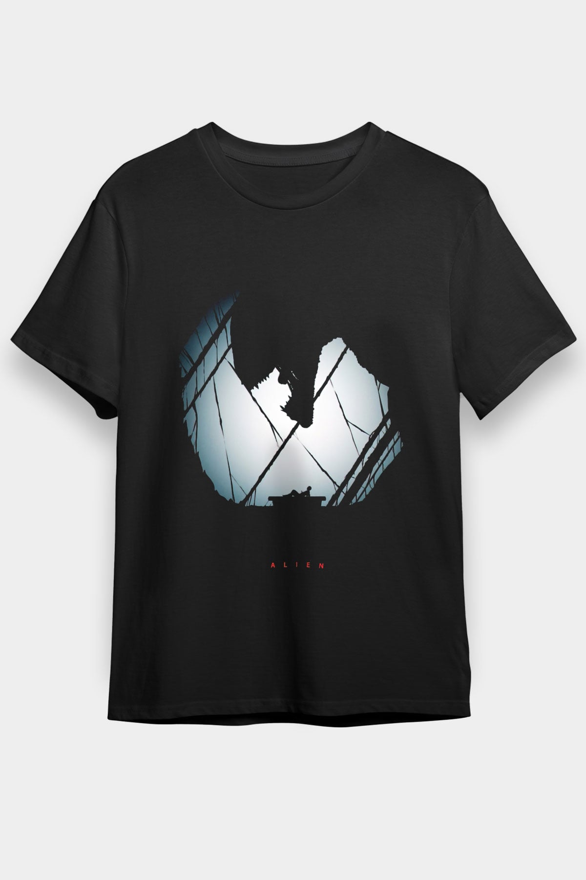 Alien Siyah Unisex Tişört T-Shirt
