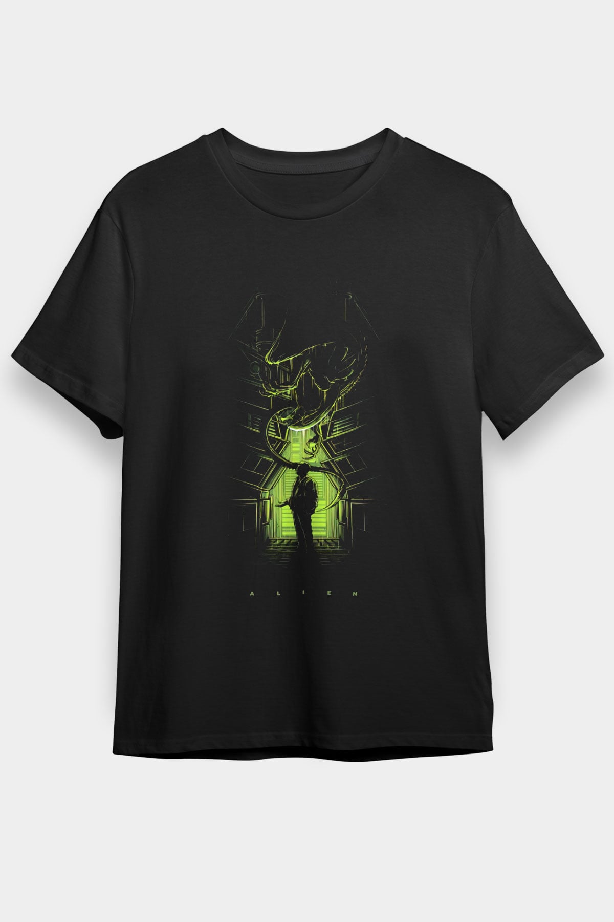 Alien Siyah Unisex Tişört T-Shirt