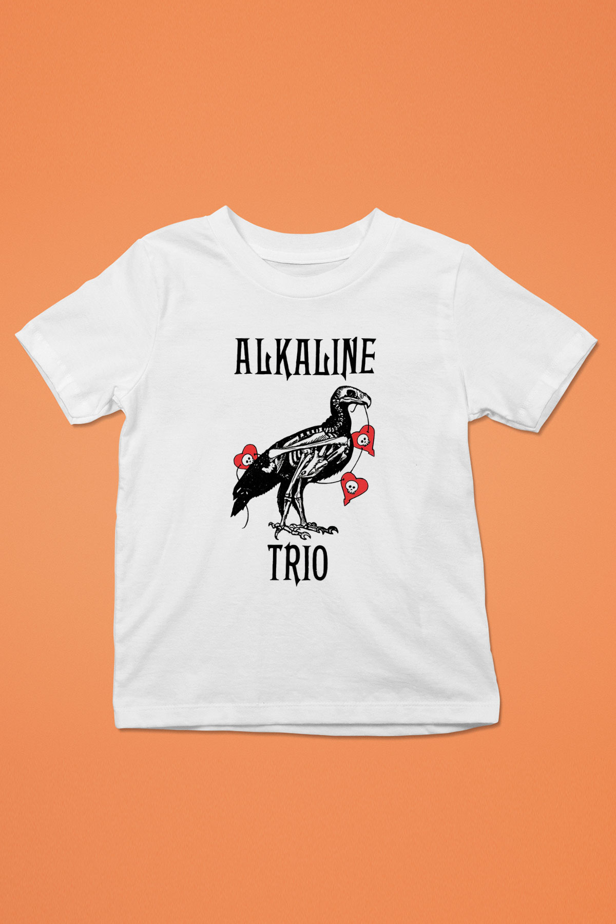 Alkaline Trio Baskılı Beyaz Unisex Çocuk Tişört