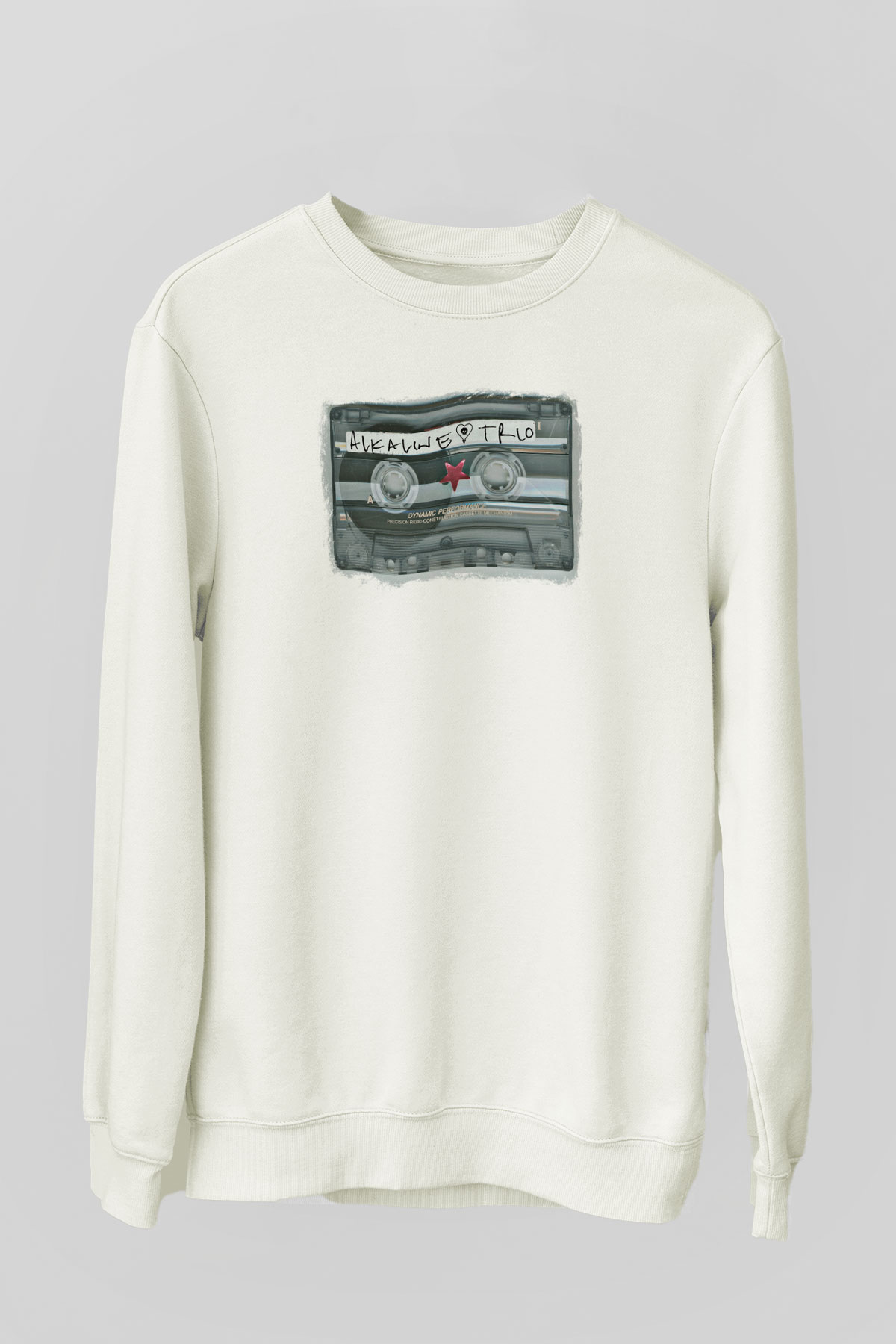 Alkaline Trio Baskılı Unisex Beyaz Sweatshirt