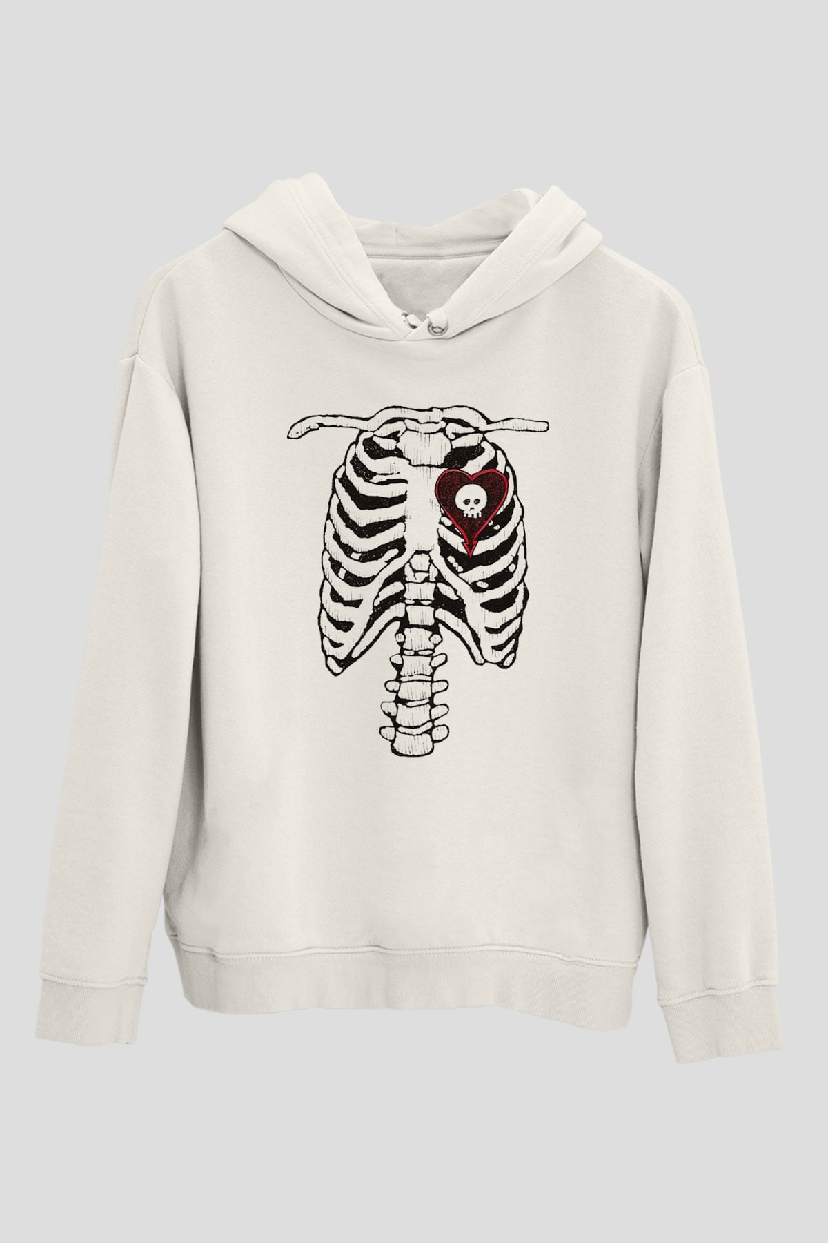 Alkaline Trio Beyaz Unisex Kapşonlu Sweatshirt