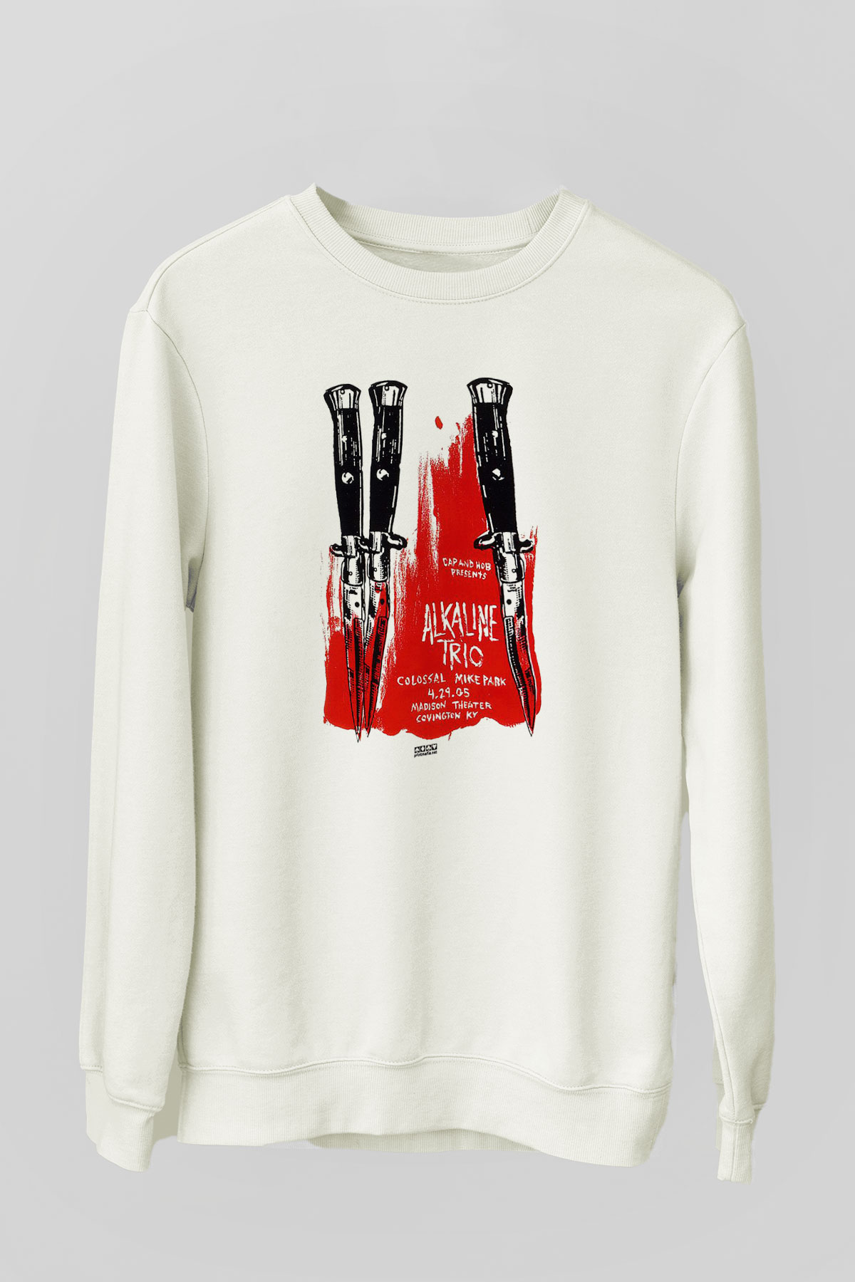 Alkaline Trio Beyaz Unisex Sweatshirt