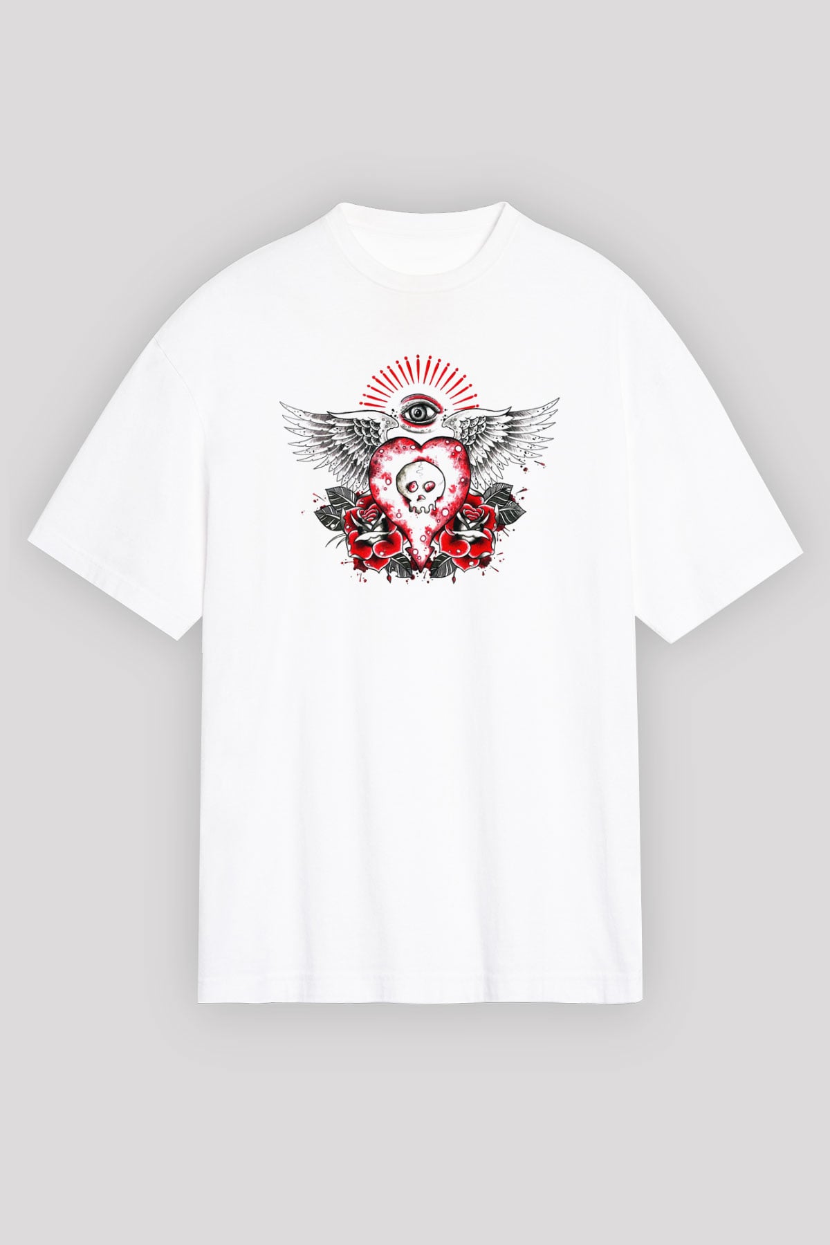 Alkaline Trio Beyaz Oversize Tişört Oversize T-shirt - TişörtFabrikası