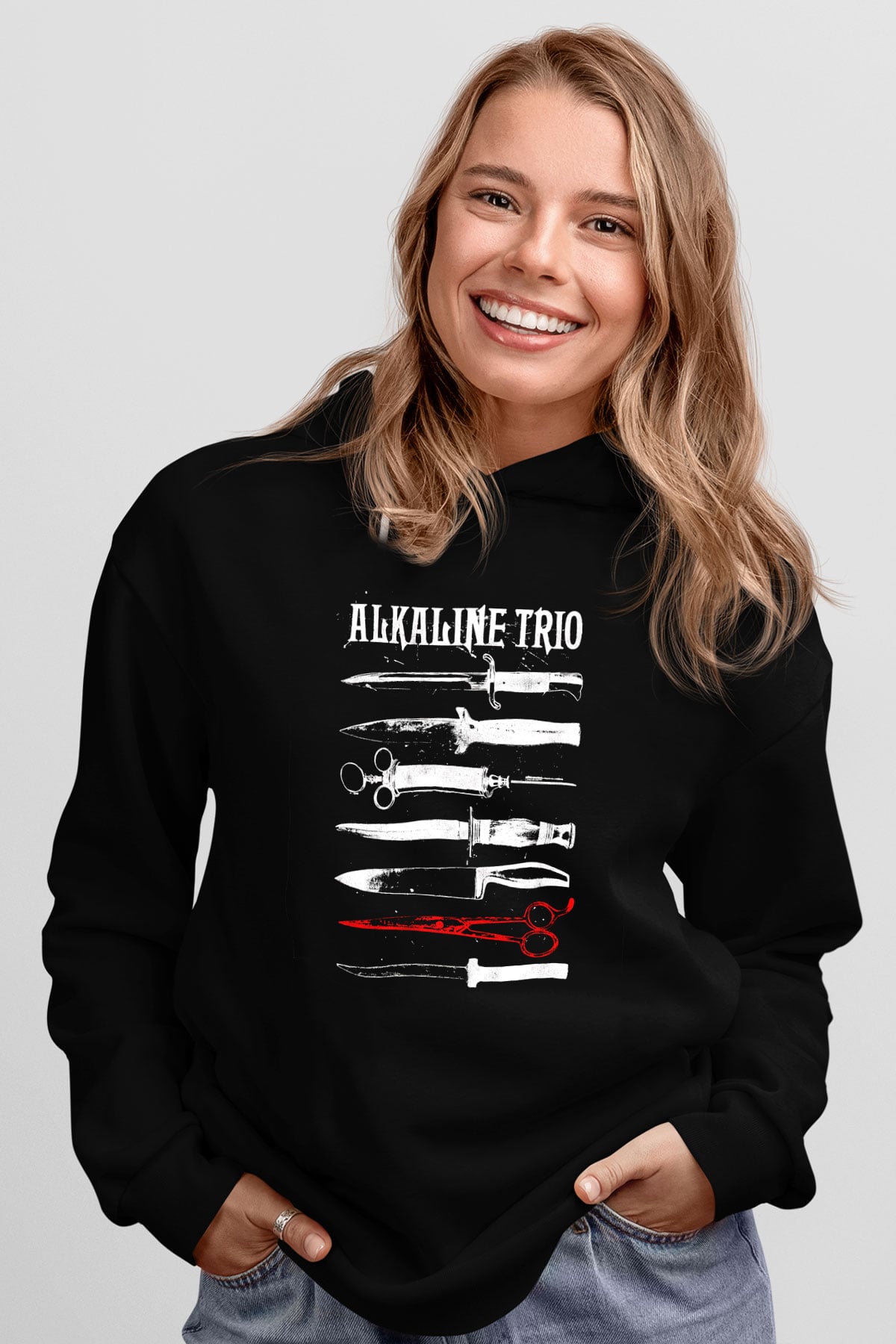 Alkaline Trio Siyah Unisex Hoodie