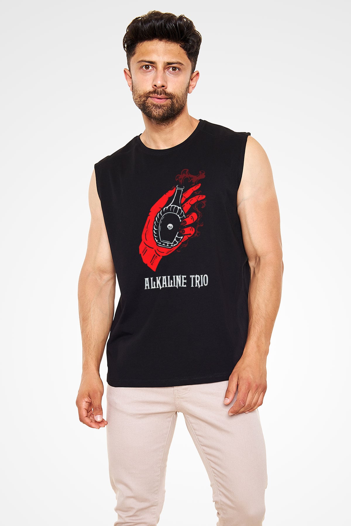 Alkaline Trio Siyah Unisex Kolsuz Tişört