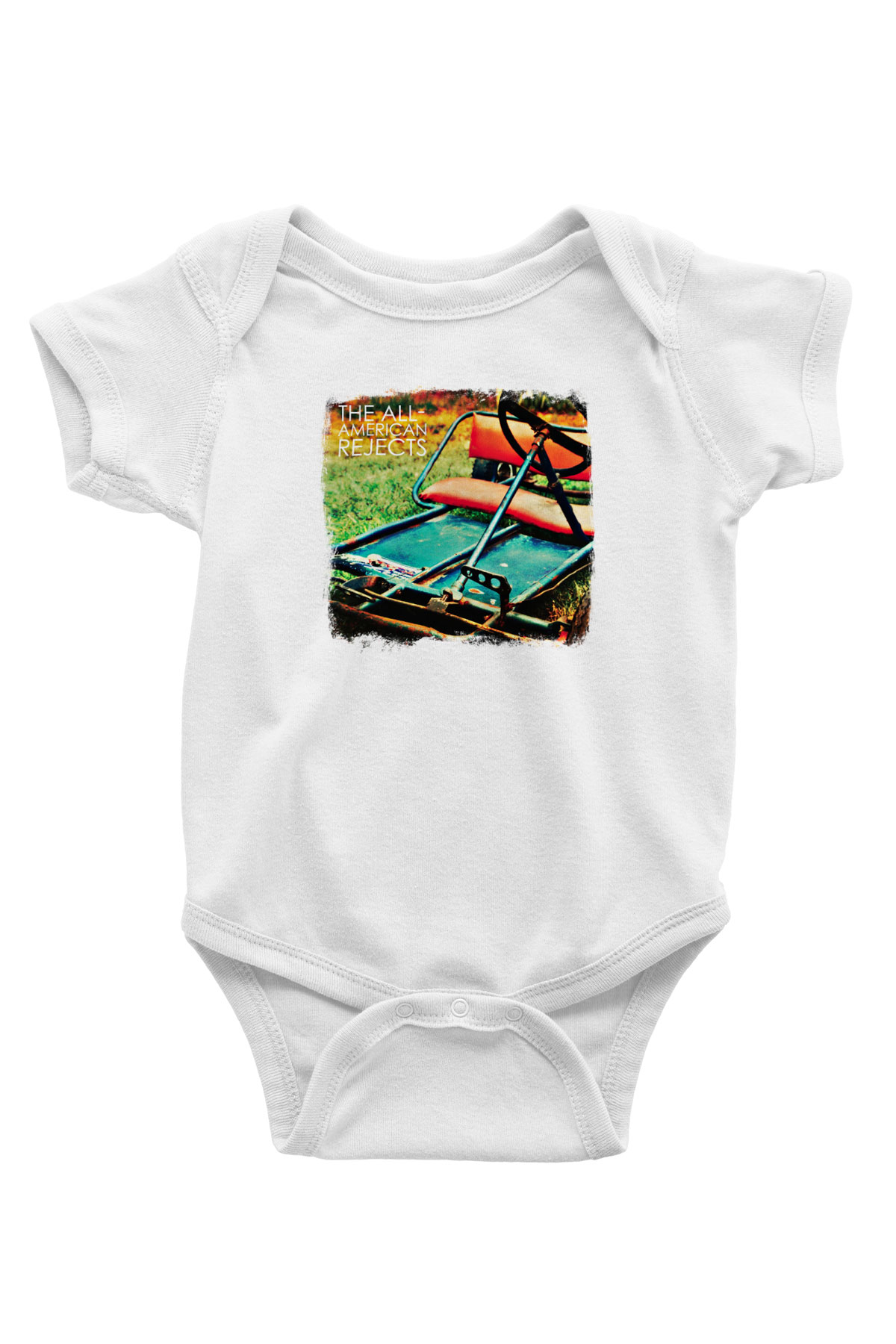 All-American Rejects Baskılı Unisex Beyaz Bebek Body - Zıbın