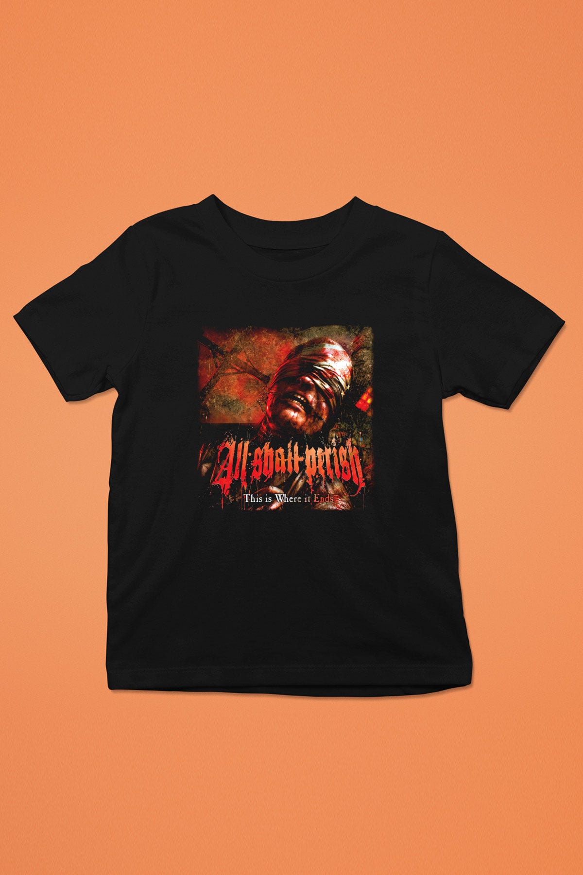 All Shall Perish Baskılı Siyah Unisex Çocuk Tişört