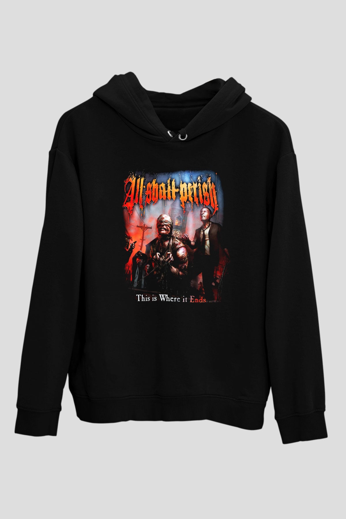 All Shall Perish Siyah Unisex Hoodie