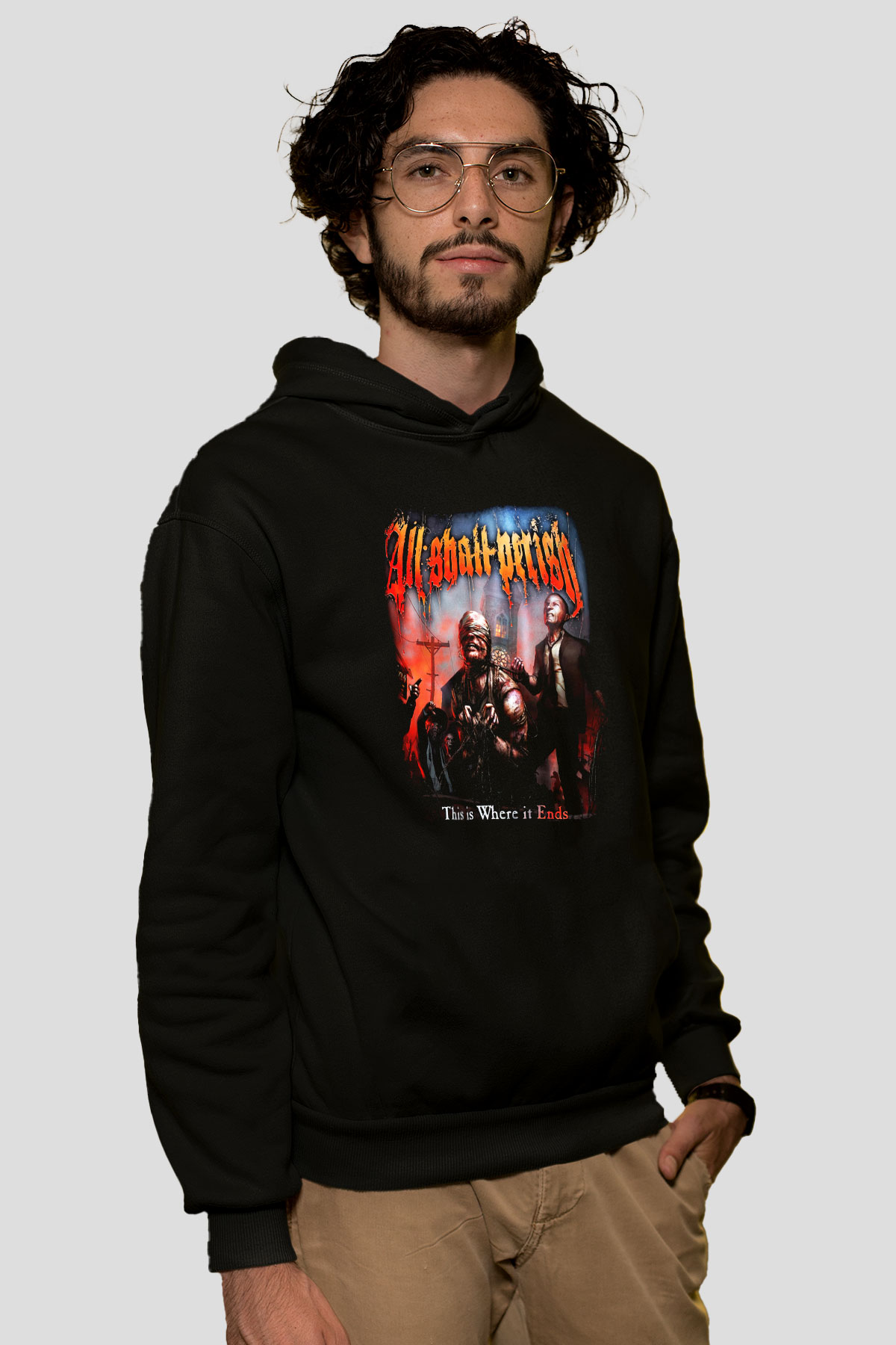 All Shall Perish Siyah Unisex Hoodie