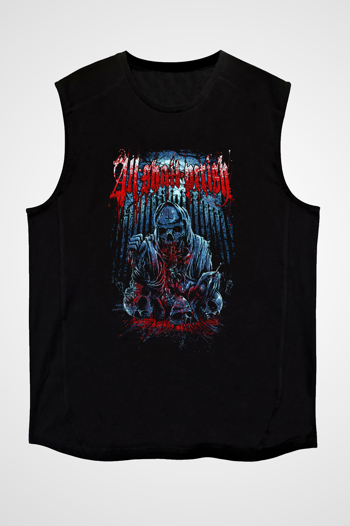 All Shall Perish Siyah Unisex Kolsuz Tişört
