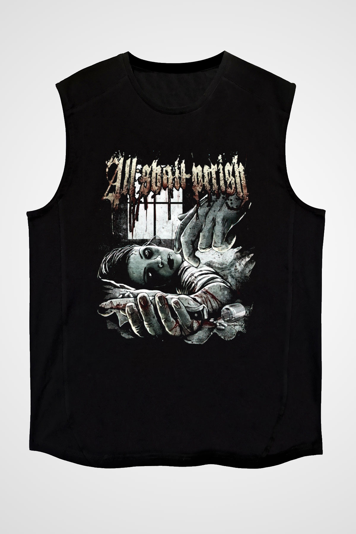 All Shall Perish Siyah Unisex Kolsuz Tişört