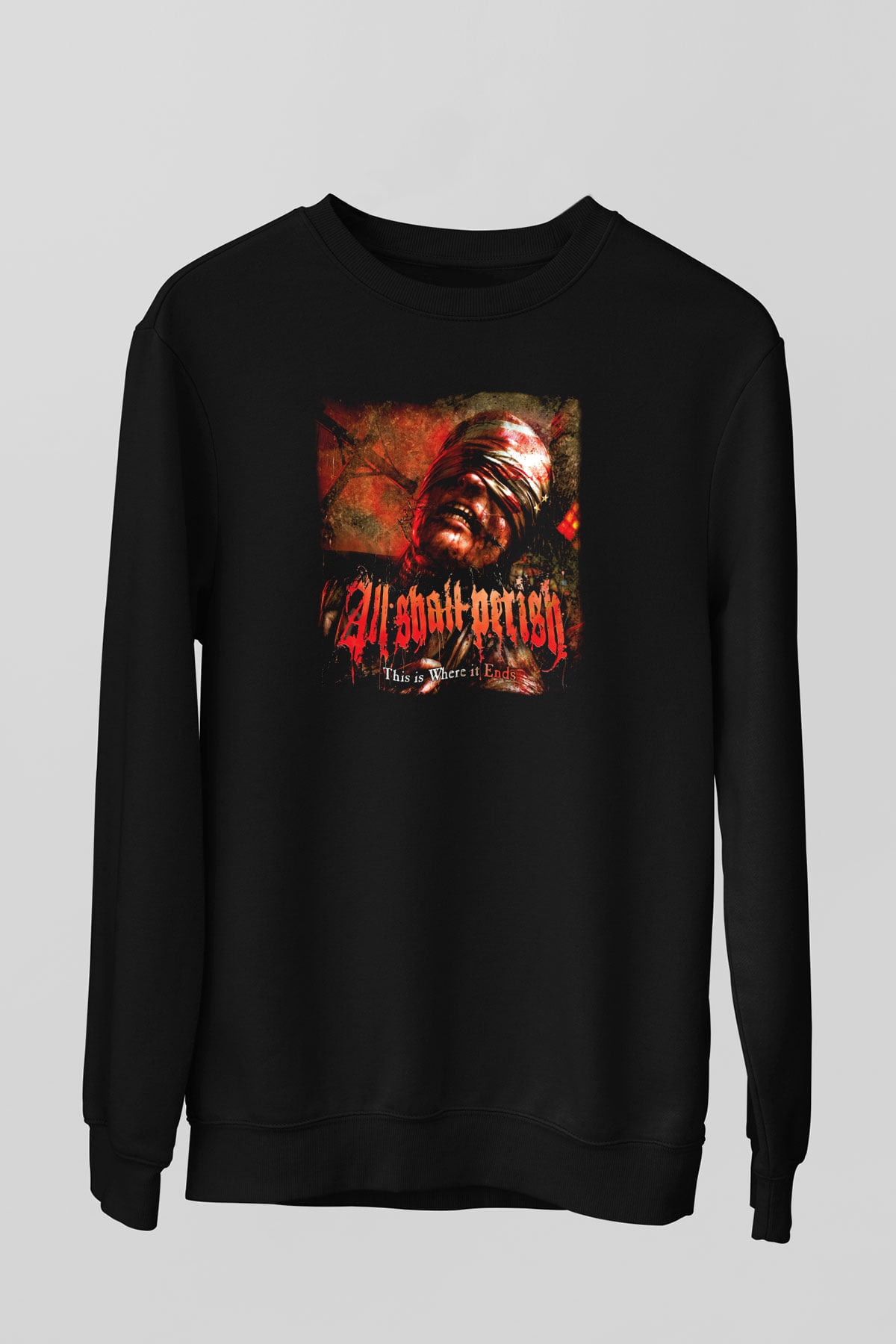 All Shall Perish Siyah Unisex Sweatshirt