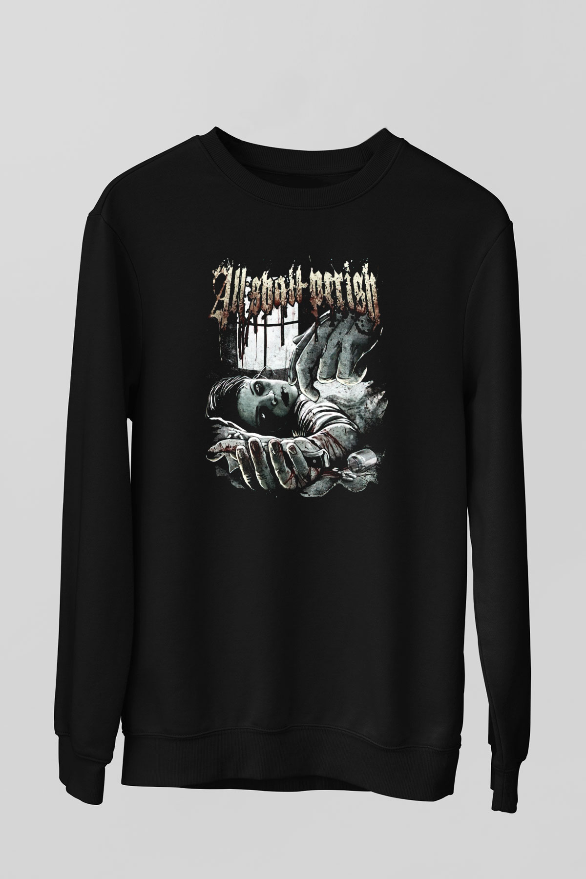 All Shall Perish Siyah Unisex Sweatshirt