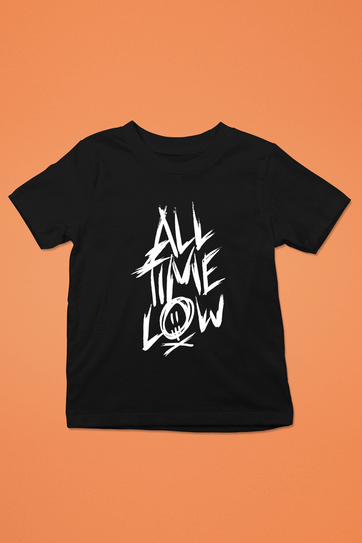 All Time Low Baskılı Siyah Unisex Çocuk Tişört