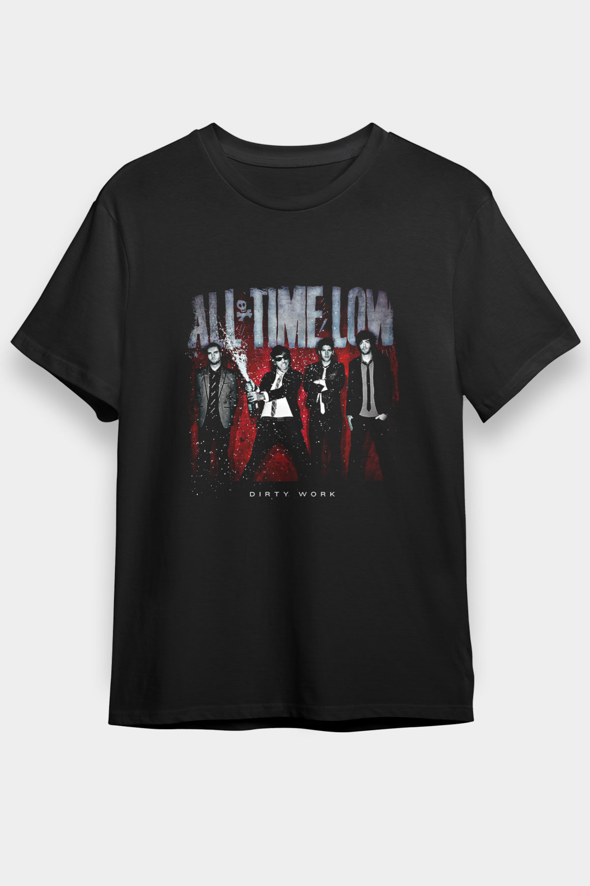 All Time Low Baskılı Unisex Siyah Tişört
