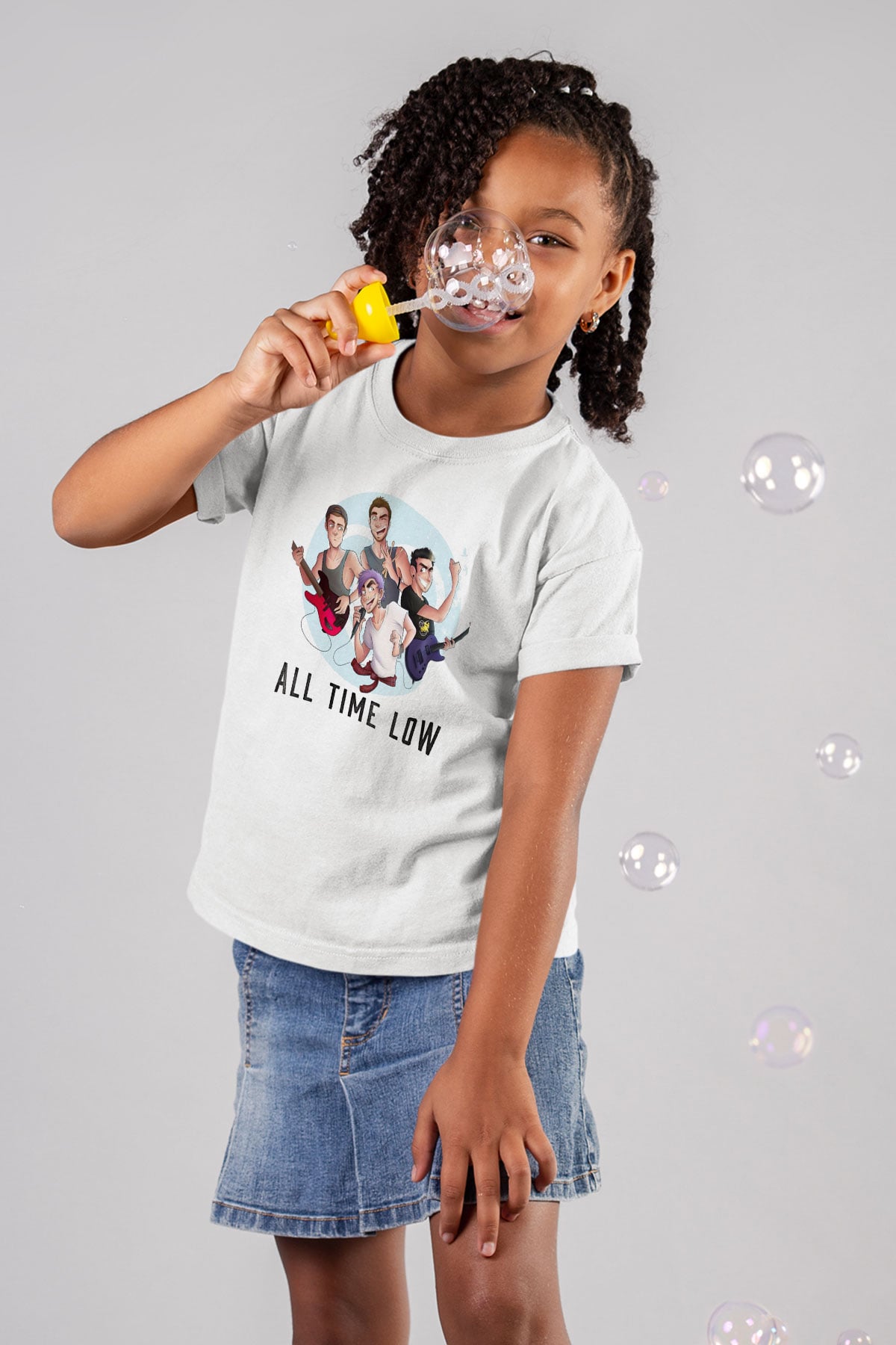 All Time Low Beyaz Unisex Çocuk Tişört