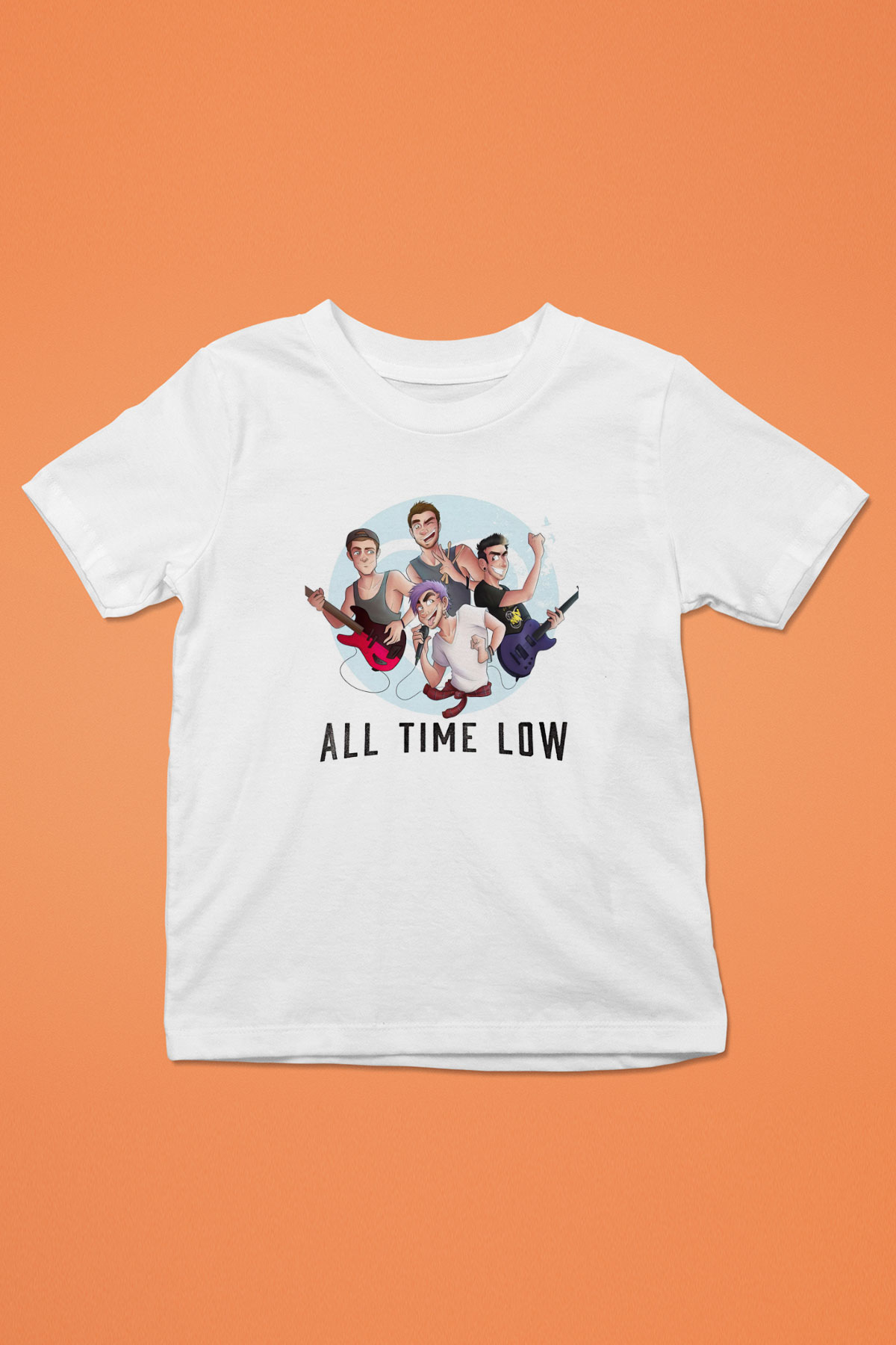 All Time Low Beyaz Unisex Çocuk Tişört