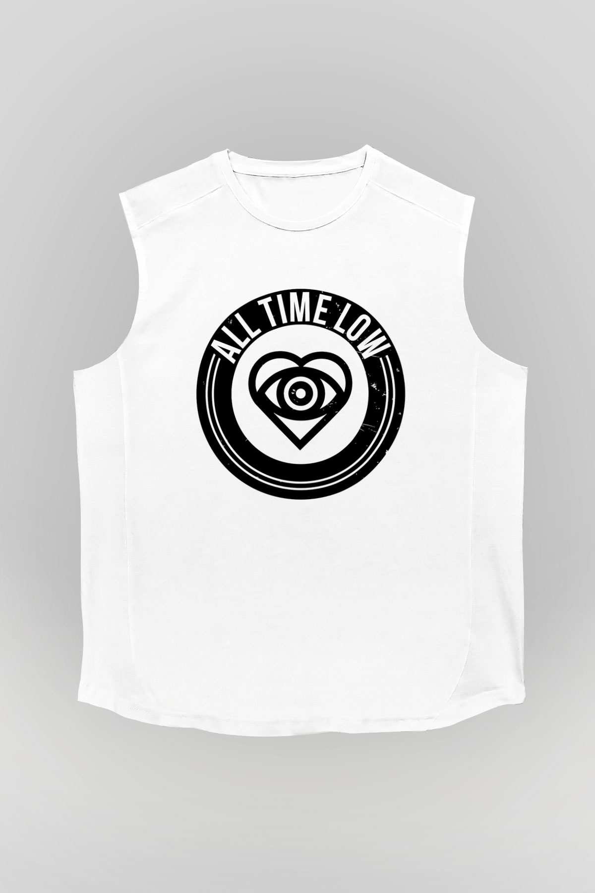 All Time Low Beyaz Unisex Kolsuz Tişört