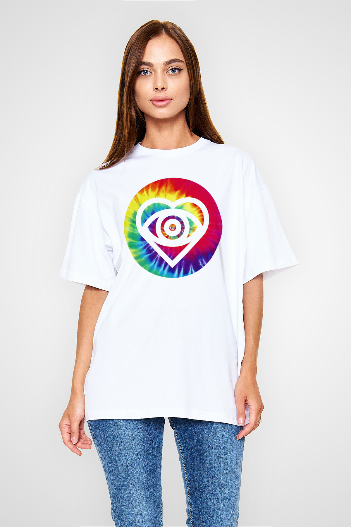 All Time Low Beyaz Unisex Oversize Tişört T-Shirt