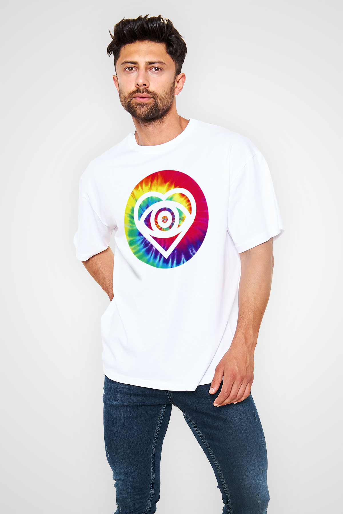 All Time Low Beyaz Unisex Oversize Tişört T-Shirt