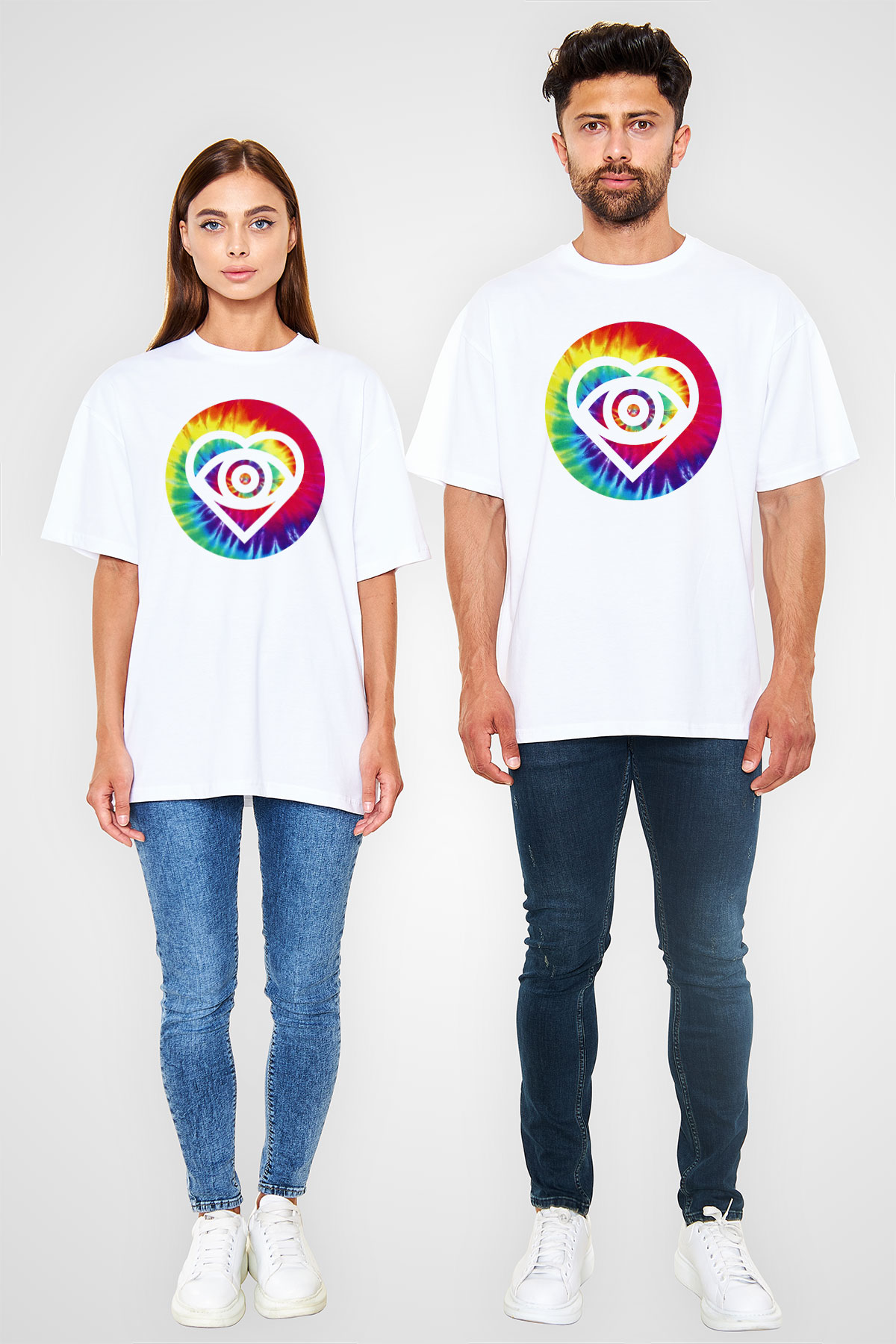 All Time Low Beyaz Unisex Oversize Tişört T-Shirt