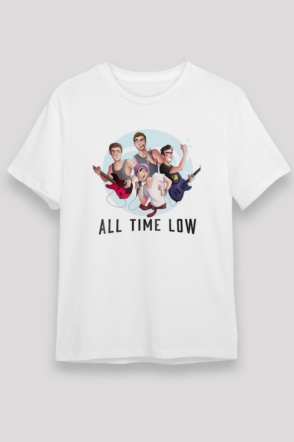 All Time Low Beyaz Unisex Tişört T-Shirt - TişörtFabrikası