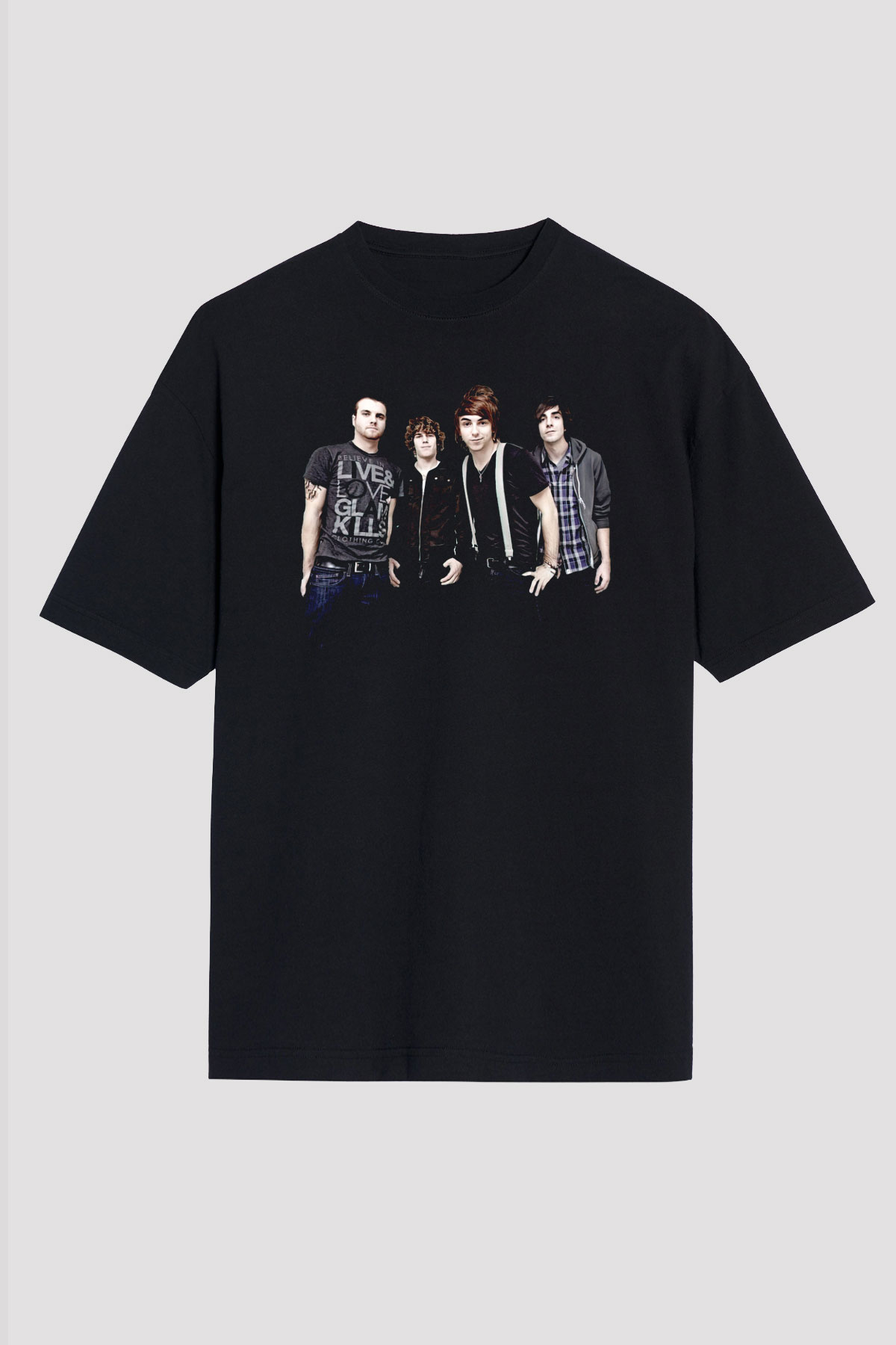 All Time Low Siyah Oversize Tişört Oversize T-shirt - TişörtFabrikası