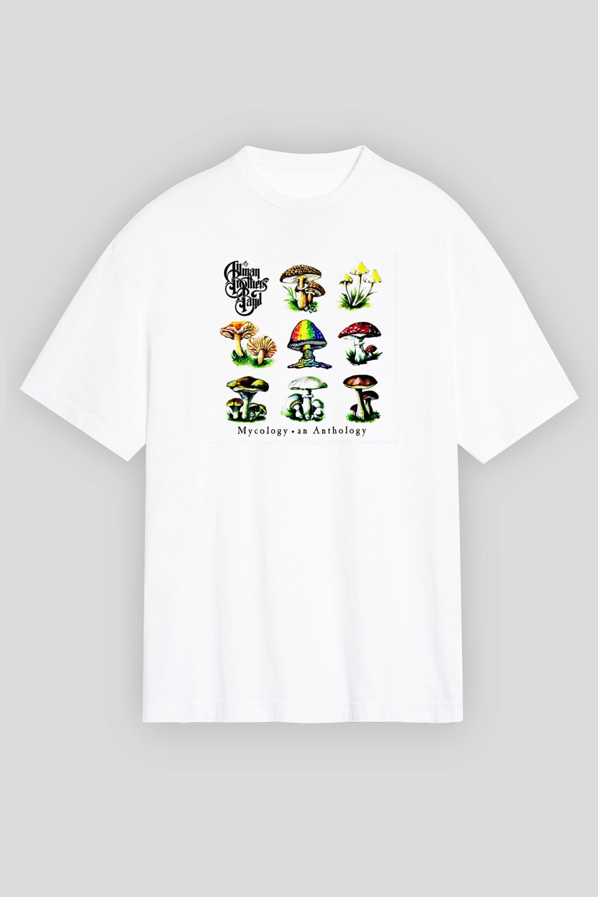Allman Brothers Band Baskılı Unisex Beyaz Oversize Tişört
