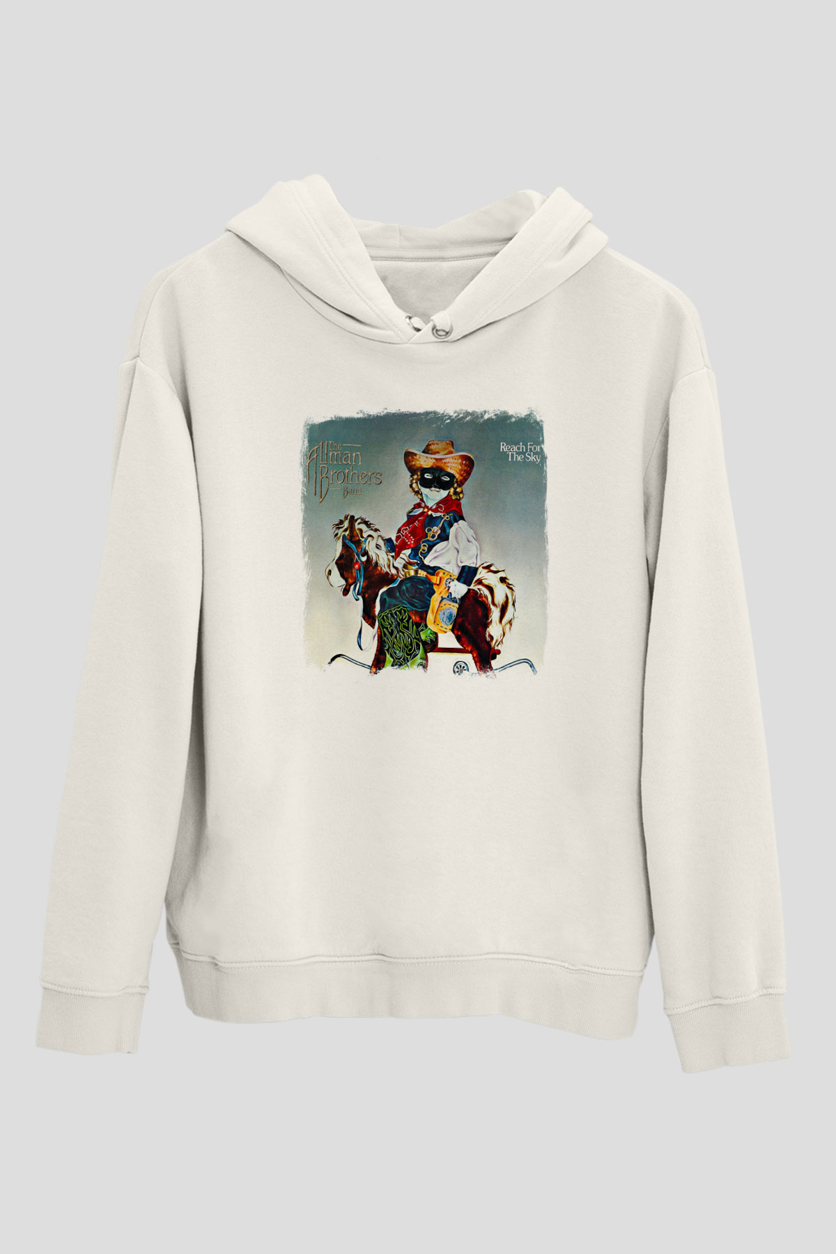 Allman Brothers Band Baskılı Unisex Beyaz Hoodie