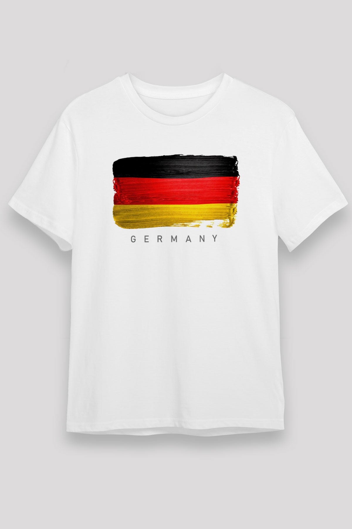 Almanya Beyaz Unisex Tişört T-Shirt - TişörtFabrikası
