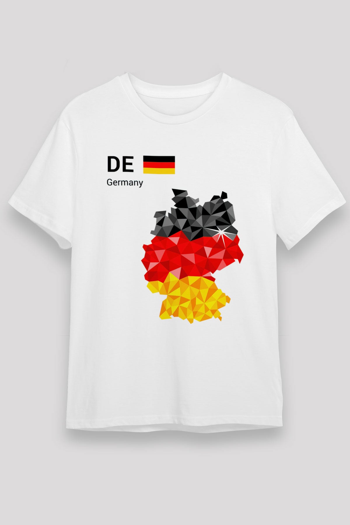 Almanya Beyaz Unisex Tişört T-Shirt - TişörtFabrikası