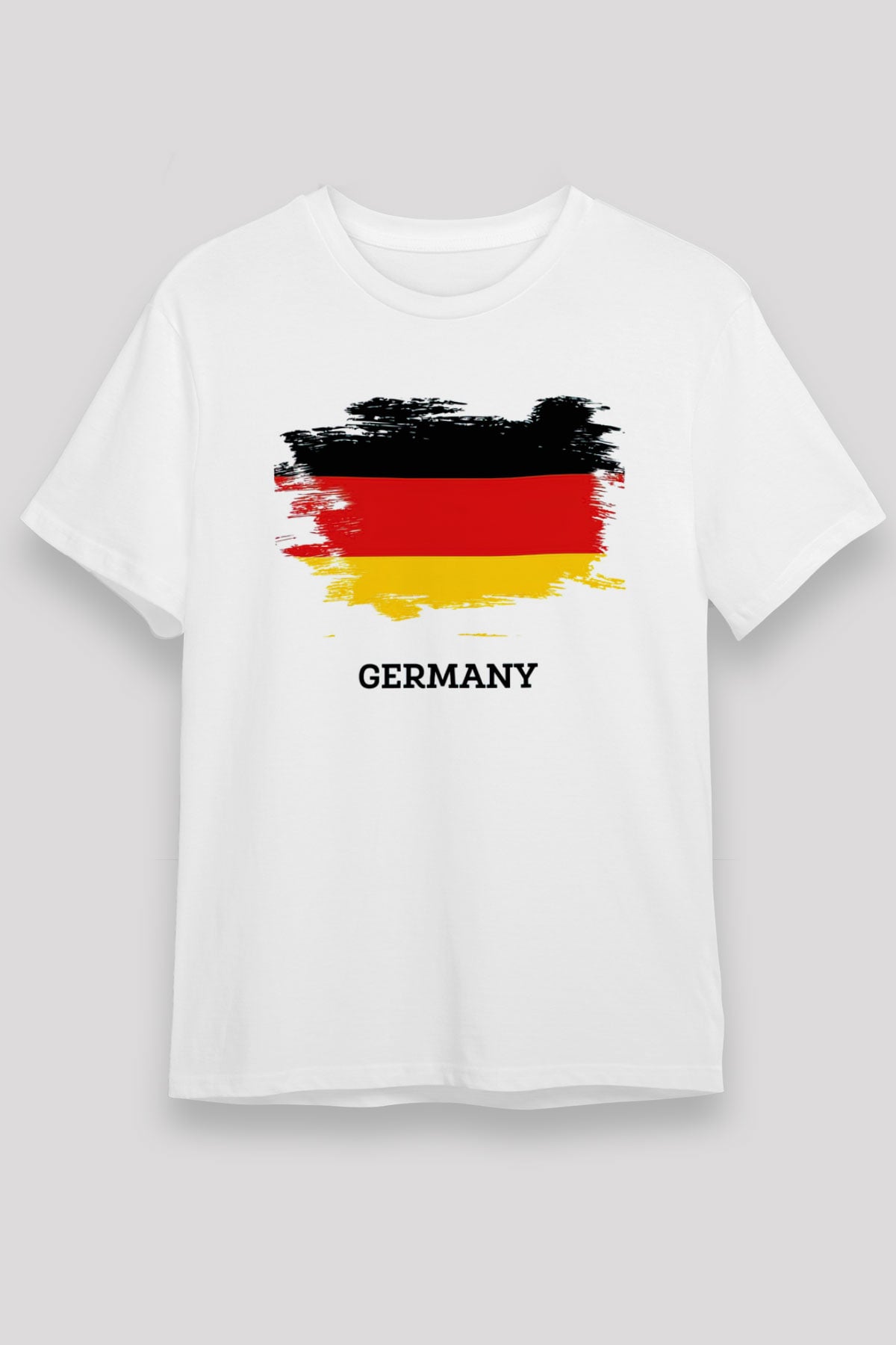 Almanya Beyaz Unisex Tişört T-Shirt - TişörtFabrikası