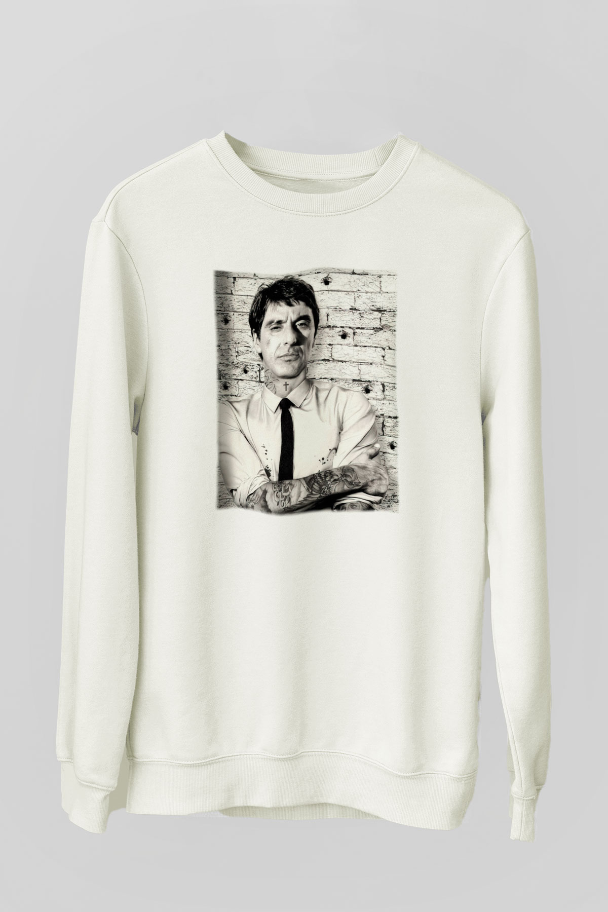 Alpacino Beyaz Unisex Sweatshirt