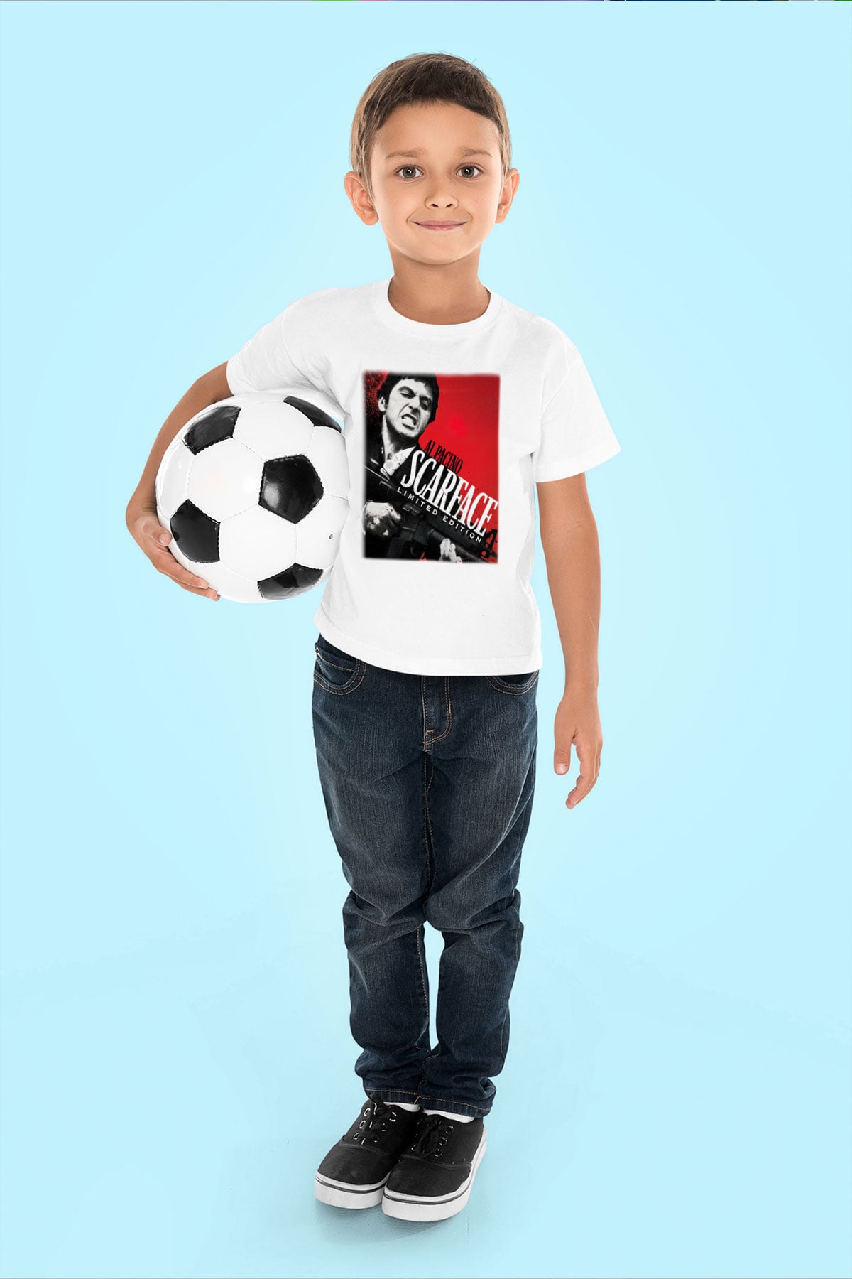 Alpacino Scarface Limited Edition Baskılı Beyaz Unisex Çocuk Tişört