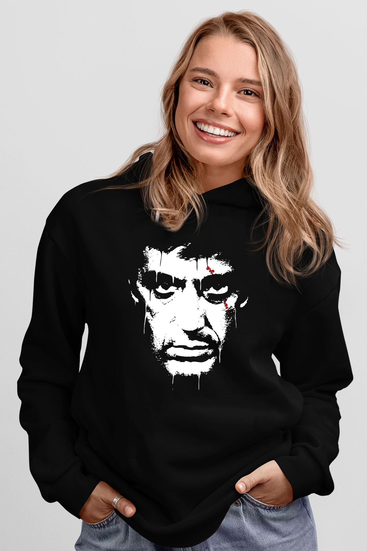 Alpacino Siyah Unisex Hoodie