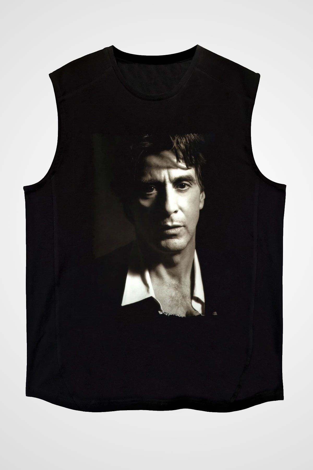 Alpacino Siyah Unisex Kolsuz Tişört