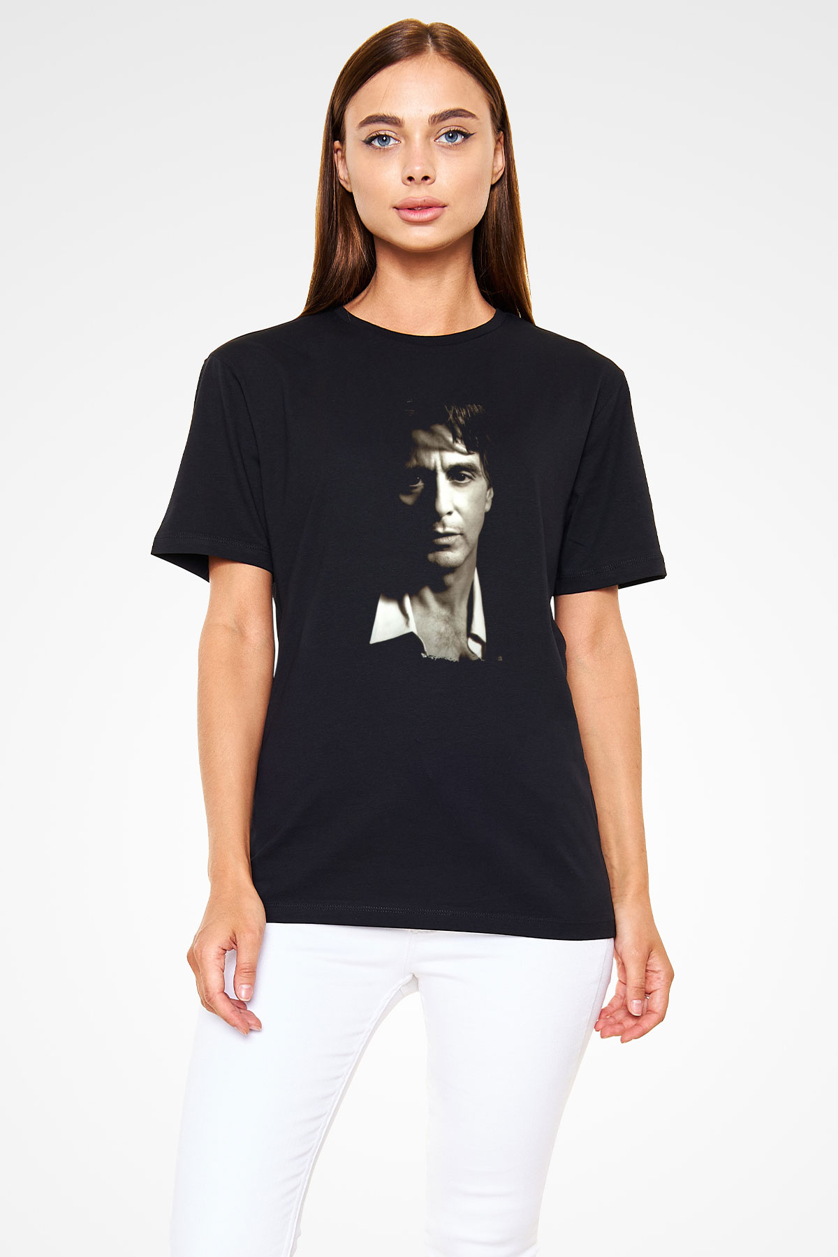 Alpacino Siyah Unisex Tişört T-Shirt - TişörtFabrikası
