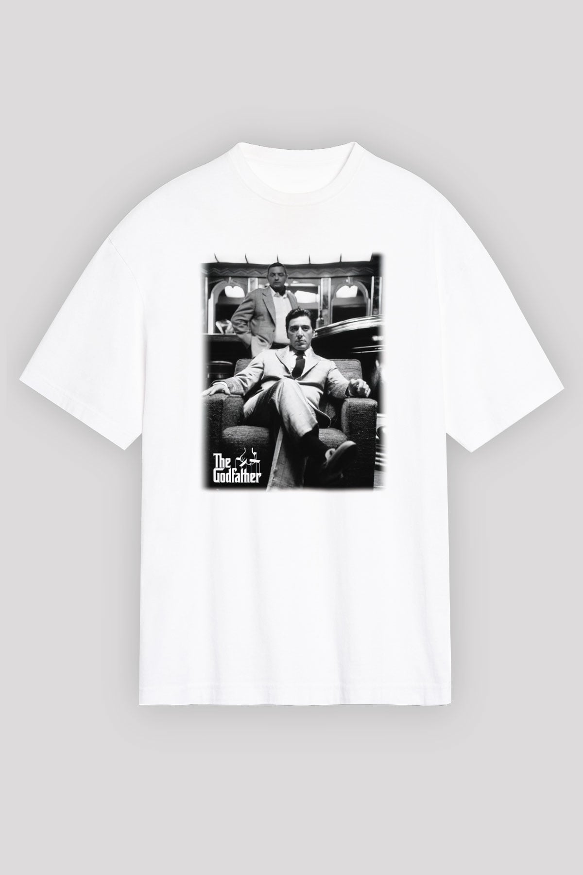 Alpacino The Godfather Beyaz Unisex Oversize Tişört T-Shirt