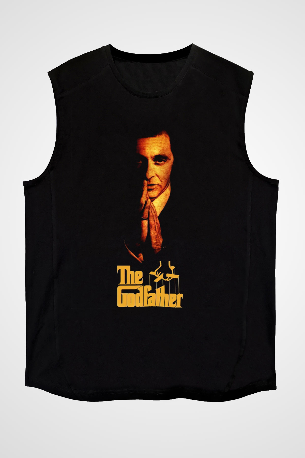 Alpacino The Godfather Siyah Unisex Kolsuz Tişört